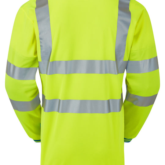 Pulsar Hi Vis Long Sleeve Cut Reinforced Polo Shirt - P458