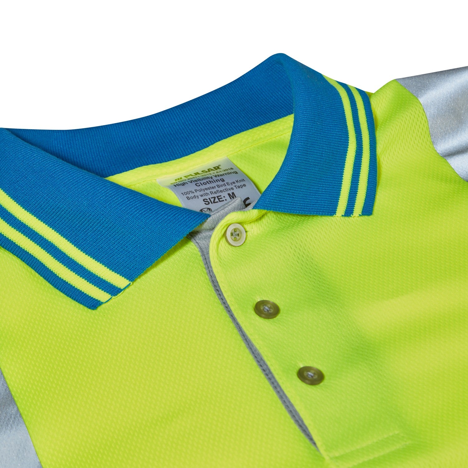 Pulsar Hi Vis Long Sleeve Cut Reinforced Polo Shirt - P458