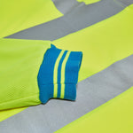 Pulsar Hi Vis Long Sleeve Cut Reinforced Polo Shirt - P458 - thumbnail 4