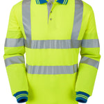 Pulsar Hi Vis Long Sleeve Cut Reinforced Polo Shirt - P458 - thumbnail 5