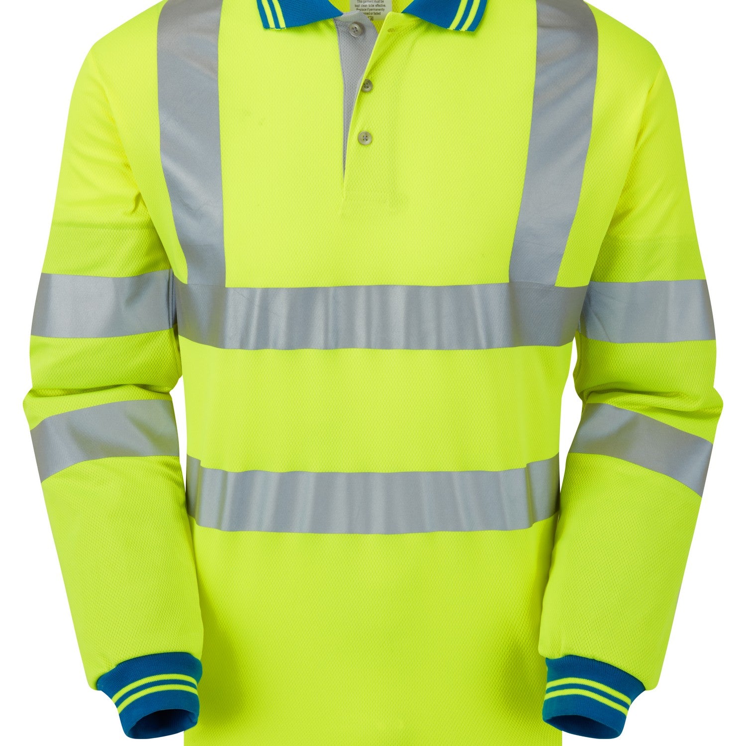 Pulsar Hi Vis Long Sleeve Cut Reinforced Polo Shirt - P458