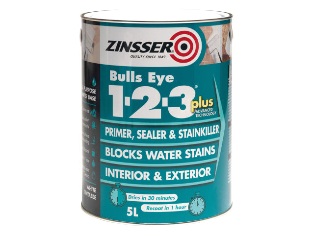 Zinsser Bulls Eye® 1-2-3 Plus Primer, Sealer & Stain Killer - White