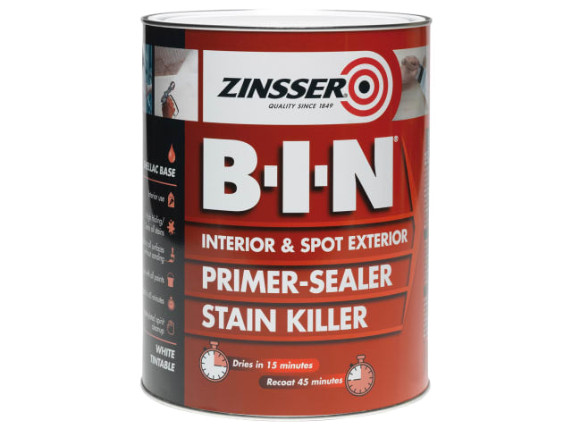Zinsser B.I.N® Primer, Sealer & Stain Killer - White 1 Litre