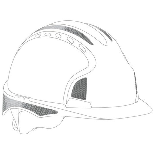 JSP Reflective CR2 Decal Kit for EVO®2/3 - Silver - Pack of 10 Sliver