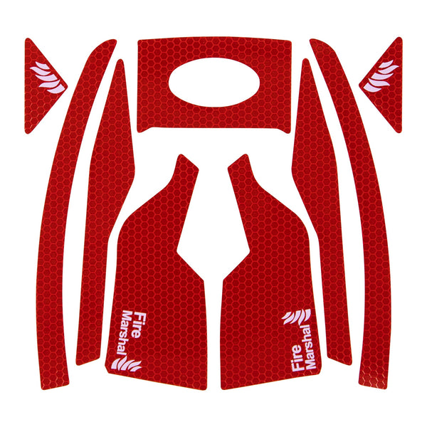 JSP Fire Marshal Red CR2 Reflective Kit for EVO Vista - Pack of 10
