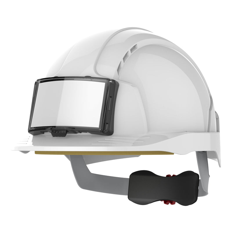 JSP EVOLite Safety Helmet with ID Card Holder / Lamp Bracket - Blue