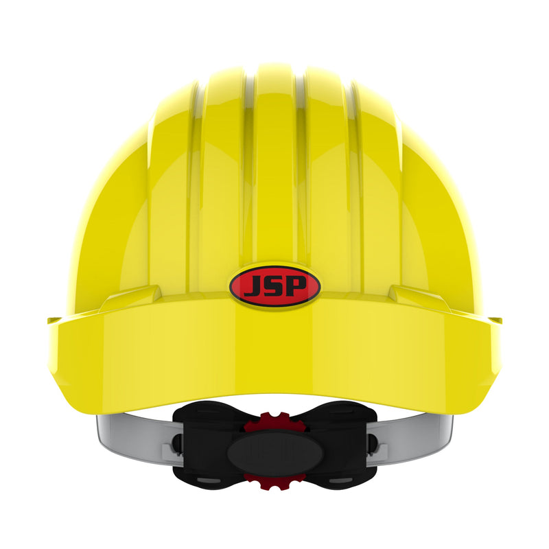 JSP EVO5 Olympus Global Standards Hard Hat - Wheel Ratchet - White