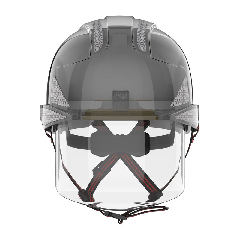 JSP EVO VISTAshield Dualswitch with Silver CR2 - Vented - White / Smoke