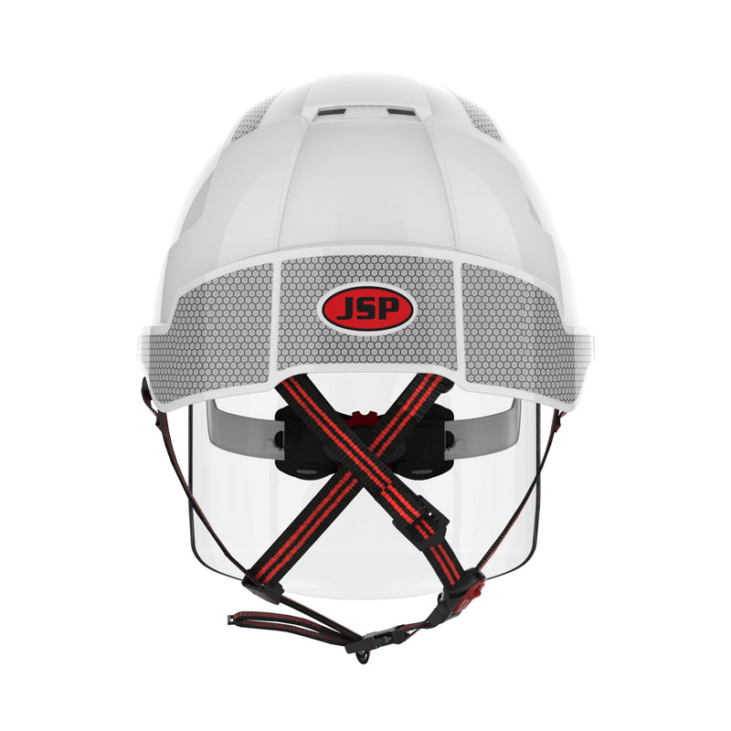 JSP EVO VISTAshield Dualswitch with Silver CR2 - Vented - White / Smoke