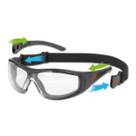 JSP Stealth Hybrid Safety Specs / Goggles - Clear K&N Anti-scratch/Anti-mist Lenses - thumbnail 1