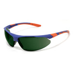 JSP Stealth 9000 Welding Safety Specs - GW5 Lenses - Blue / Orange Frames - thumbnail 1