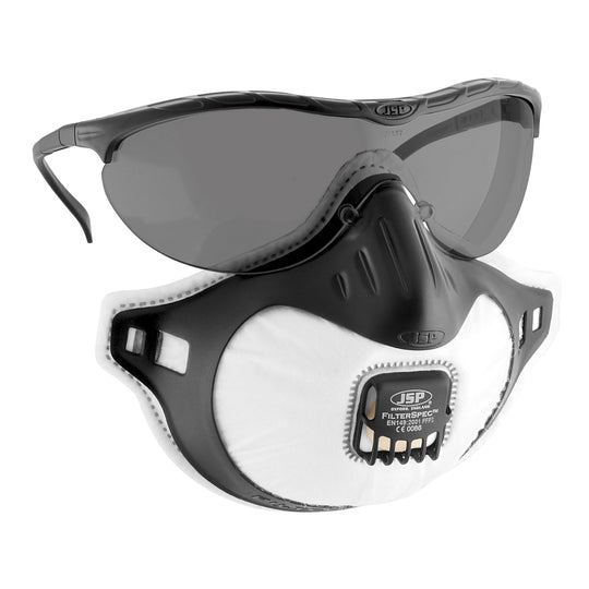 JSP Filterspec FFP3V - Black / Smoke