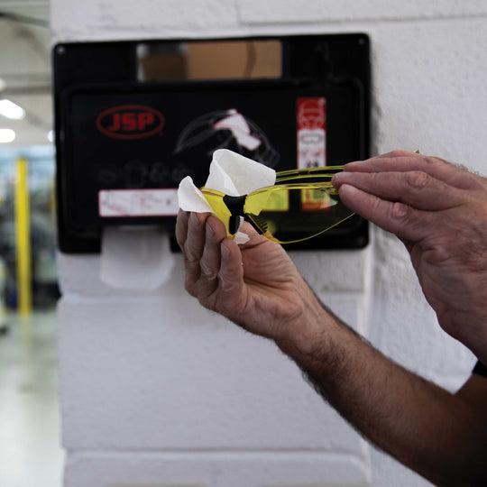 JSP Pre-Moistened PPE Wipes - Box of 100