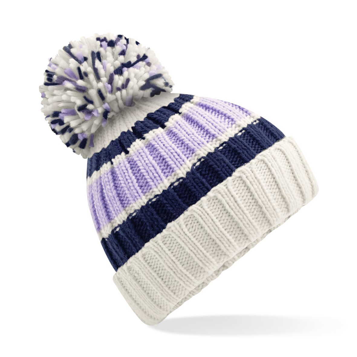 Beechfield Hygge Striped Beanie
