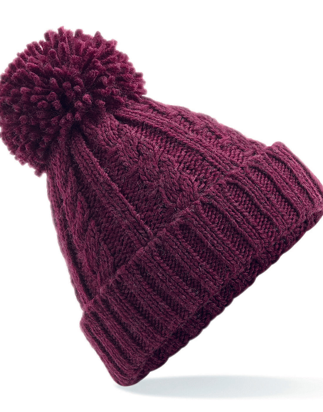 Beechfield Cable Knit Melange Beanie