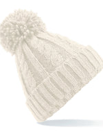 Beechfield Cable Knit Melange Beanie - thumbnail 6
