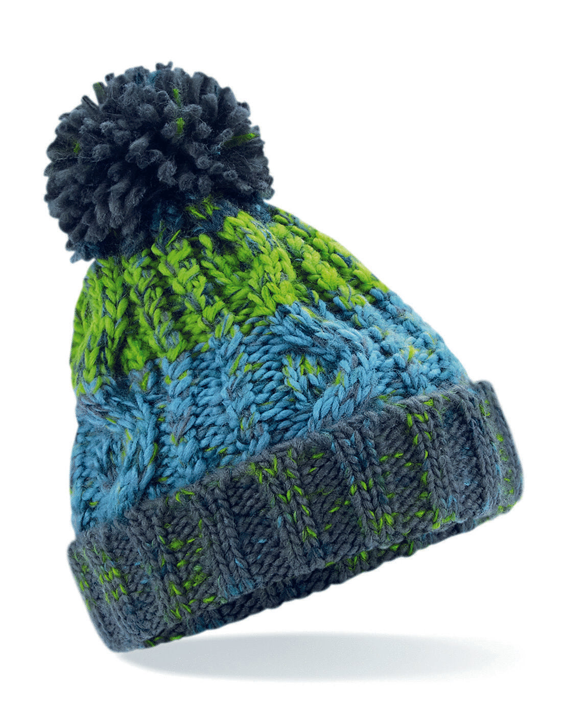 Beechfield Kids Corkscrew Pom Pom Beanie