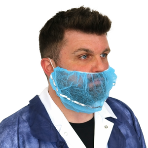 Supertouch Non-Woven Detectable Beard Mask Blue - DM35