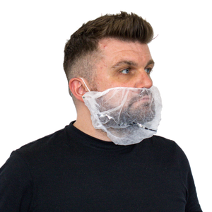 Supertouch Non-Woven Detectable Beard Mask White - DM35