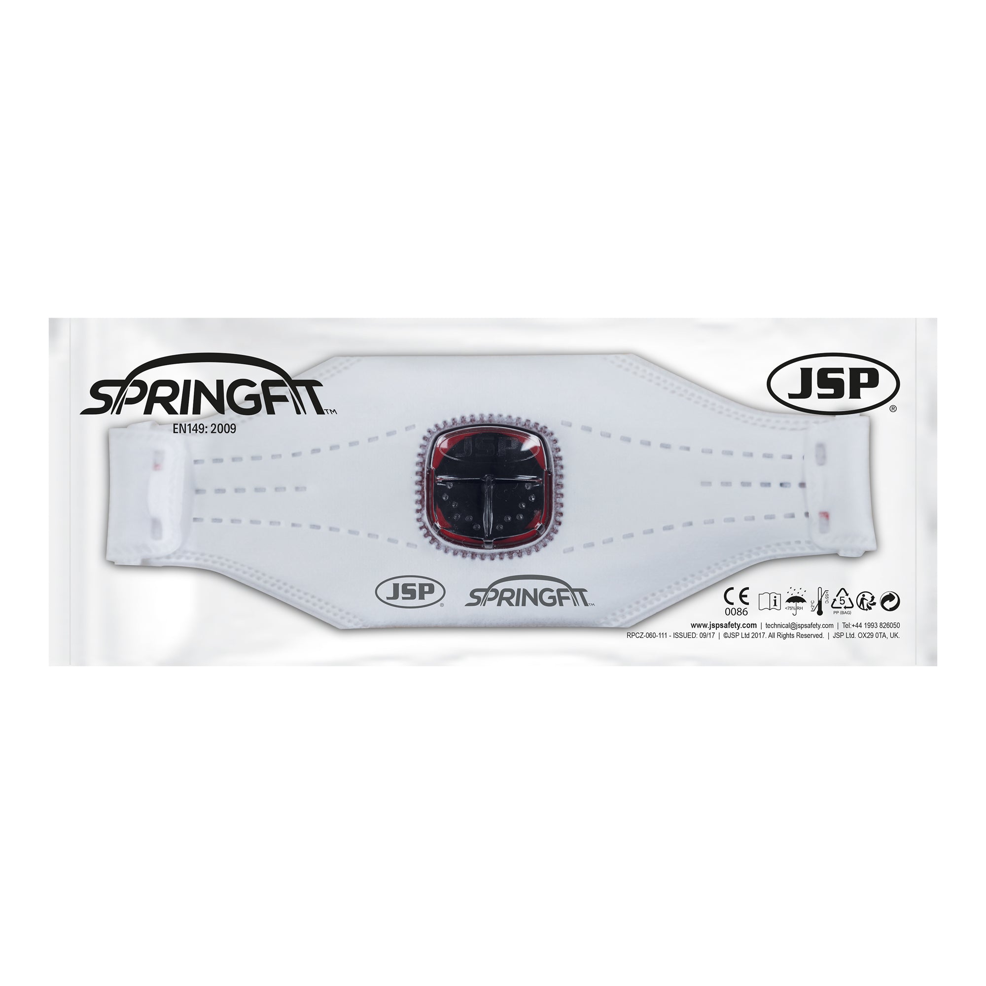 JSP Springfit™ 435ML FFP3 With Typhoon™ Face Mask with Valve - Box of 10