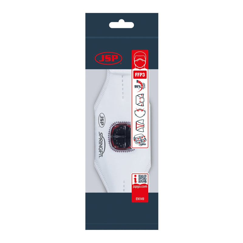 JSP Springfit™ 435ML FFP3 with Typhoon Face Mask Valve