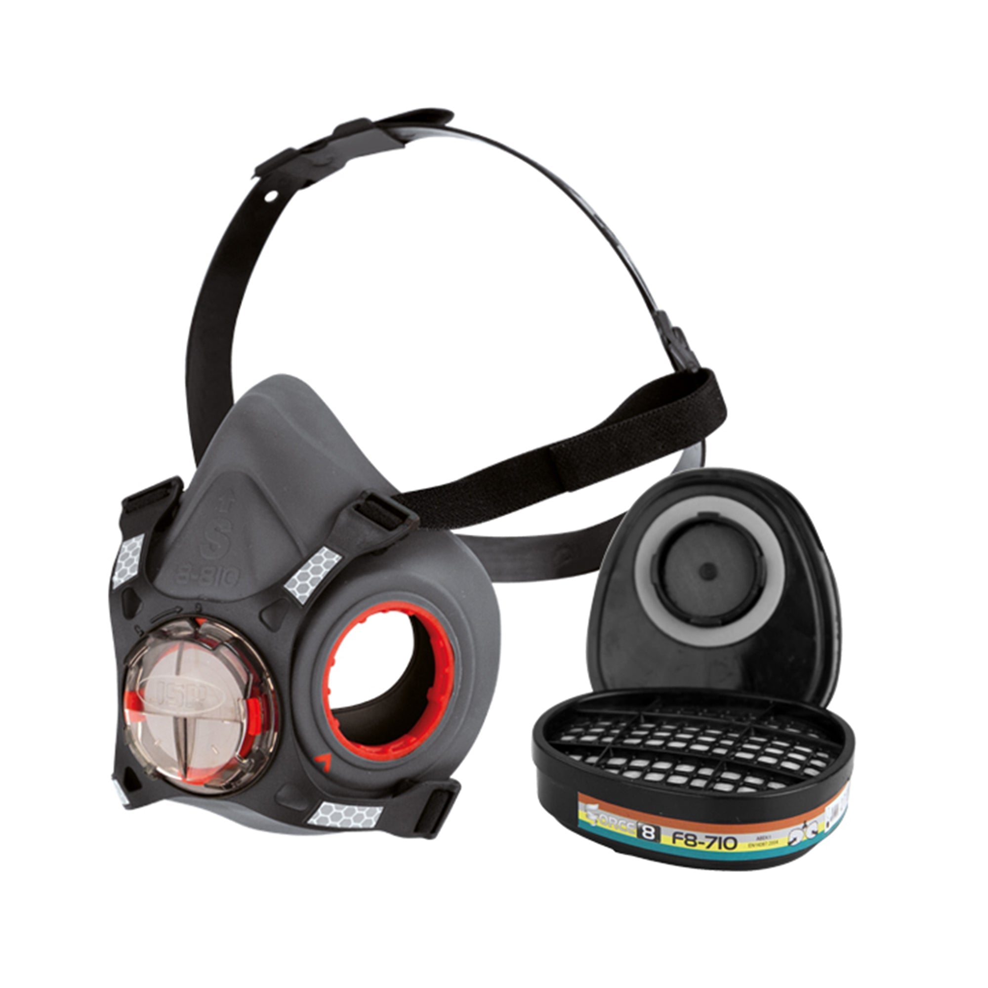 JSP Force®8 Half-Mask with ABEK1 Classic Filters