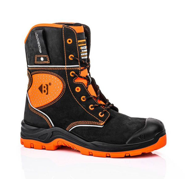 BVIZ 6 BUCKZVIZ HIGH-LEG LACE BOOT BLACK/ORANGE