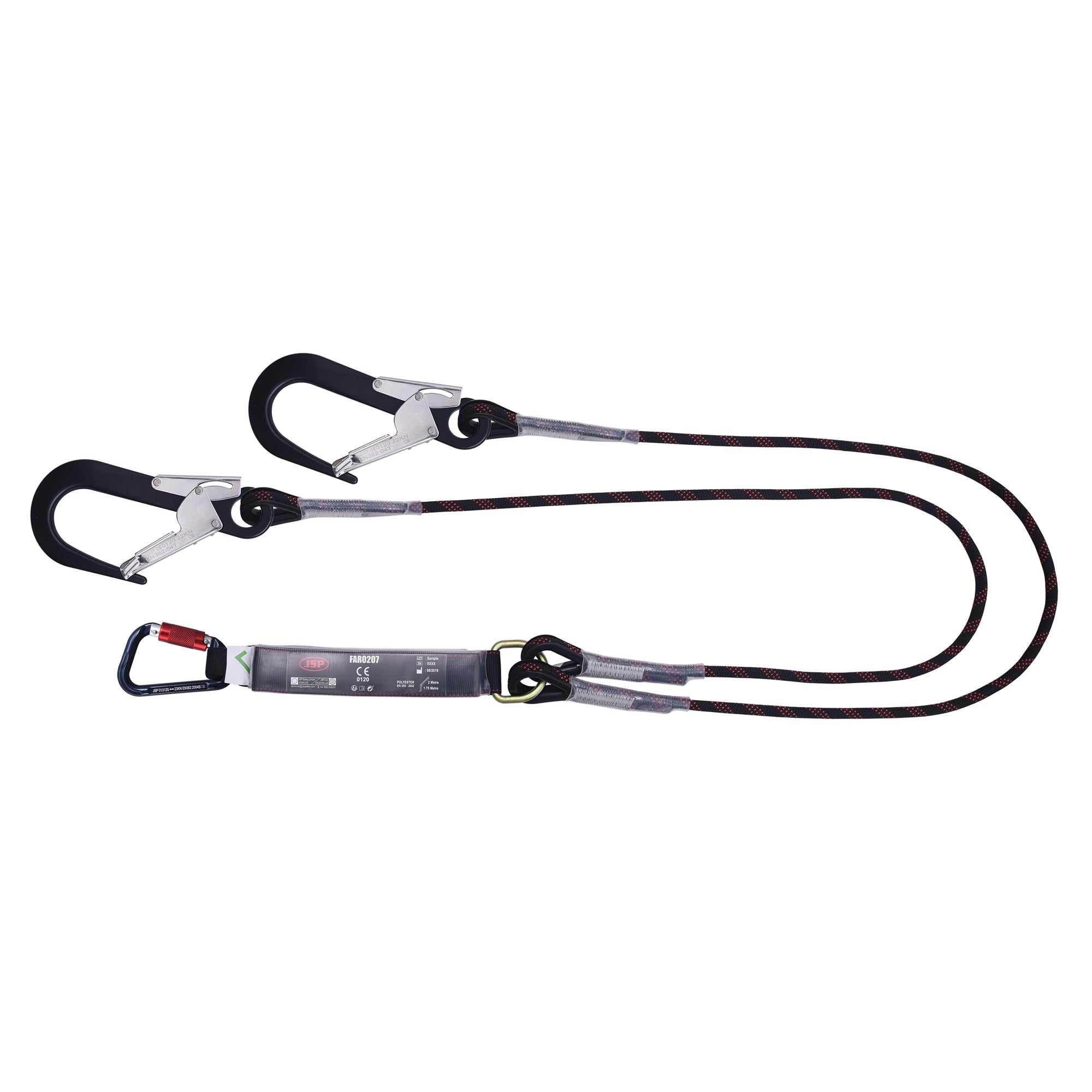 JSP Pioneer™ 2m Twin Fall Arrest Lanyard