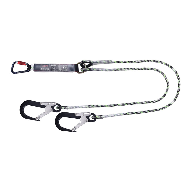 JSP 2m Twin Sharp Edge Fall Arrest Lanyard