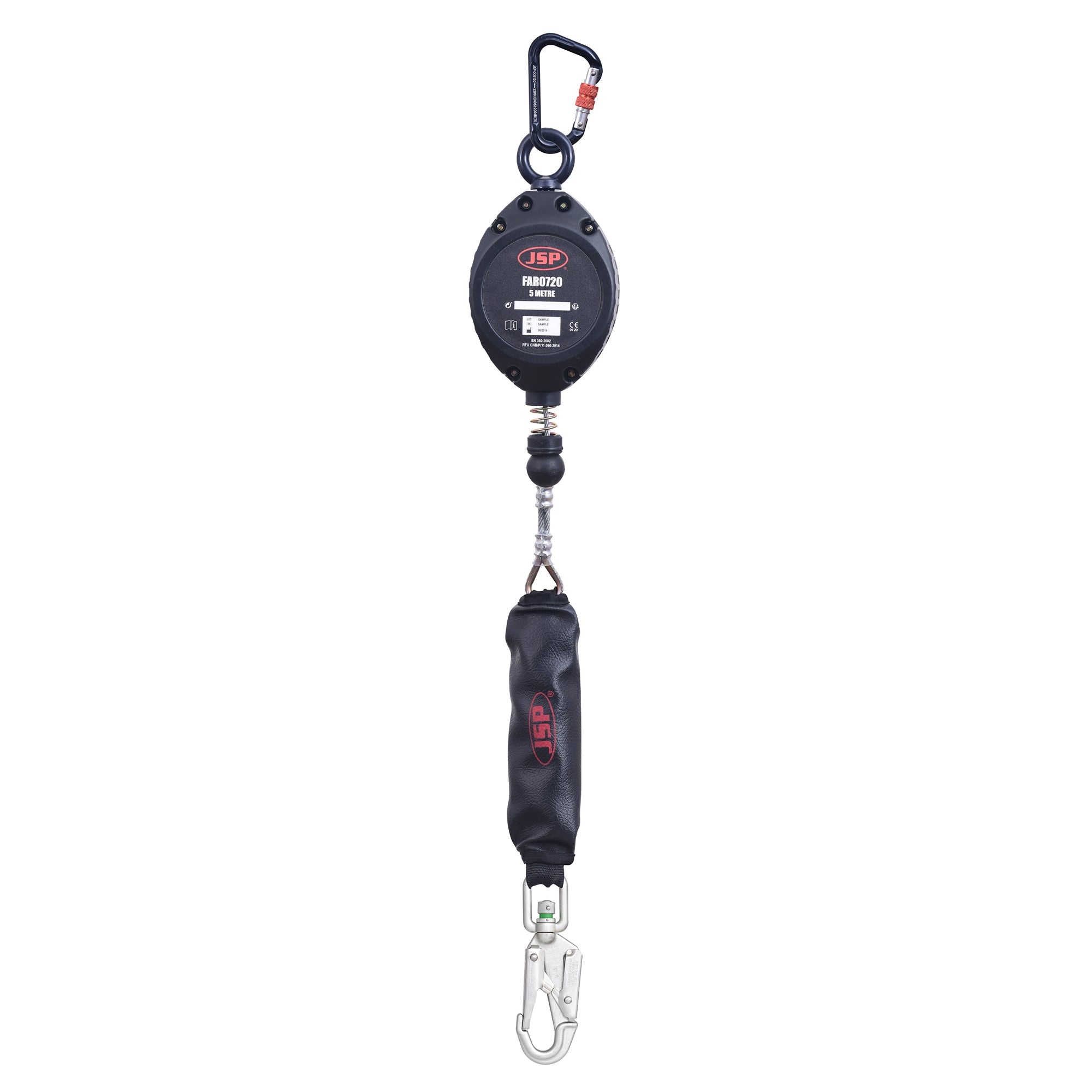 JSP 5m Wire Retractable Fall Limiter with Horizontal Use