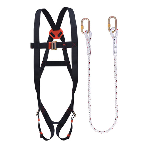 JSP Spartan Fall Restraint Kit - 1 Point Harness + 1.8m Restraint Lanyard