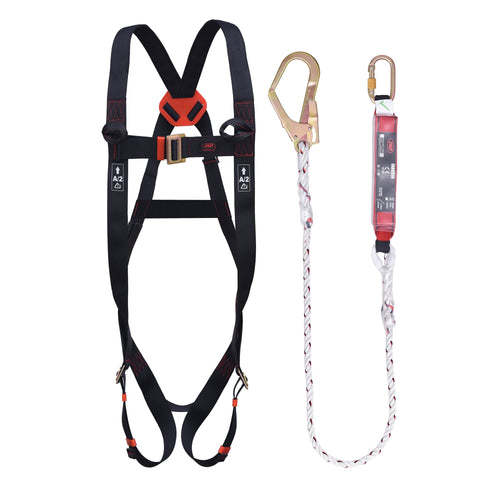 JSP Spartan™ Fall Arrest Kit - 2 Point Harness + 2m Fall Arrest Lanyard