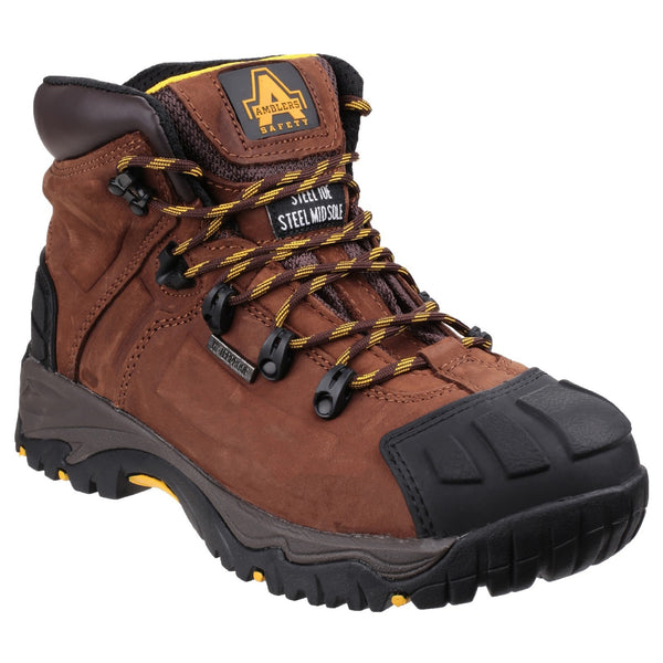 Amblers FS39 safety boot in black with a padded collar.
