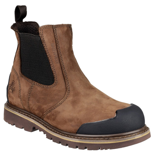 Amblers FS225 Goodyear welted waterproof pull-on Chelsea safety boot.