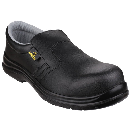 Amblers FS661 metal-free lightweight safety shoe in black.