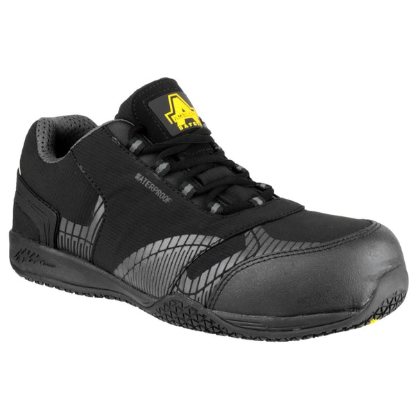 Amblers FS29C waterproof, metal-free, non-leather safety trainer.