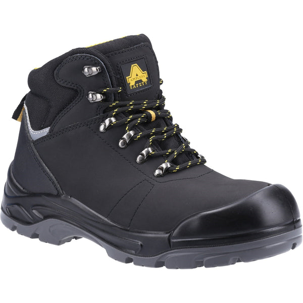 Amblers AS252 lightweight water-resistant leather safety boot in brown.