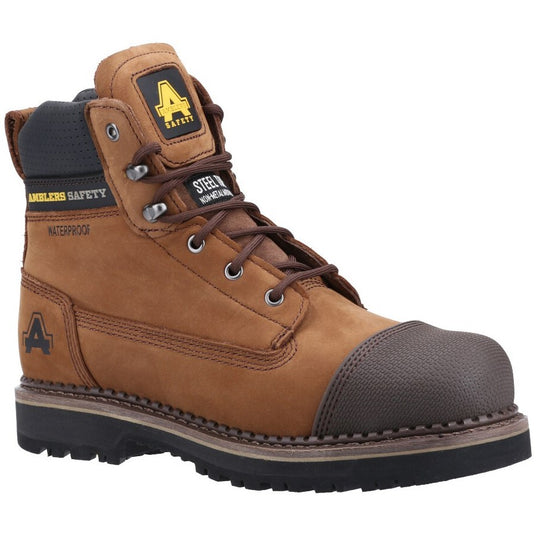 Amblers AS233 scuff-resistant safety boot in black.