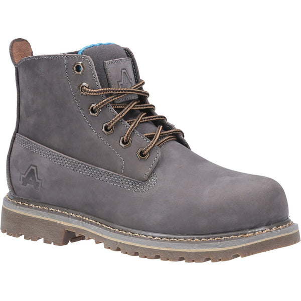 Amblers AS105 Mimi ladies' safety boot in brown with stylish detailing.