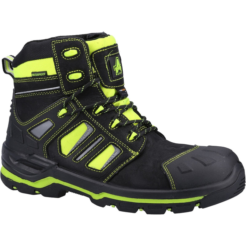 Amblers Radiant safety boot in high-visibility yellow.