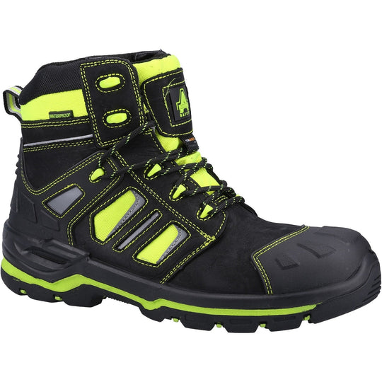 Amblers Radiant safety boot in high-visibility yellow.