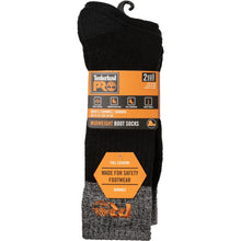 Colour Block Full Cushion Boot Sock 2 Pack