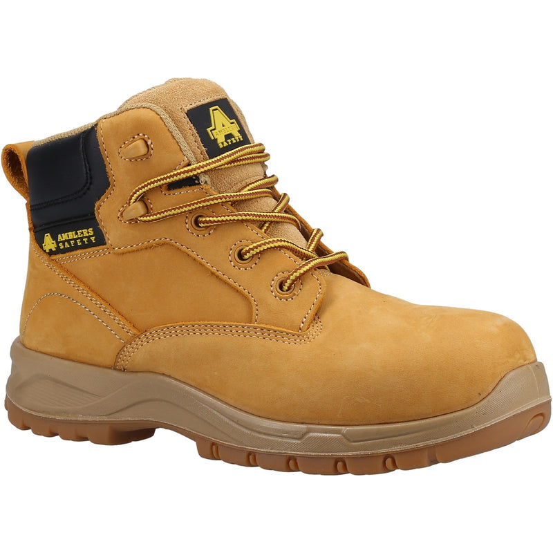 Amblers 605C Kira ladies' safety boots in honey nubuck.