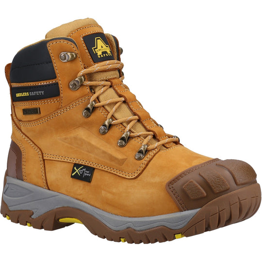Amblers 986 boots in a rugged brown leather style.