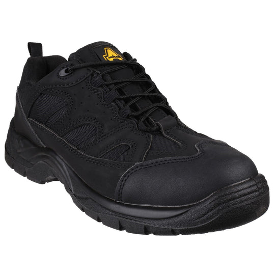 Amblers FS214 vegan-friendly safety shoes in a skate-style design.