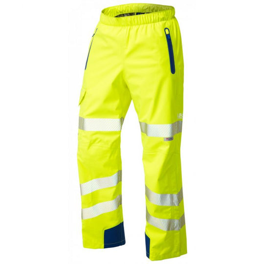 Leo Workwear Lundy high-visibility High Performance Waterproof Trousers for reliable safety and comfort on job sites