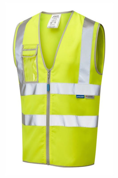 Pulsar Hi-Vis Vest Waistcoat Zip Front - P197