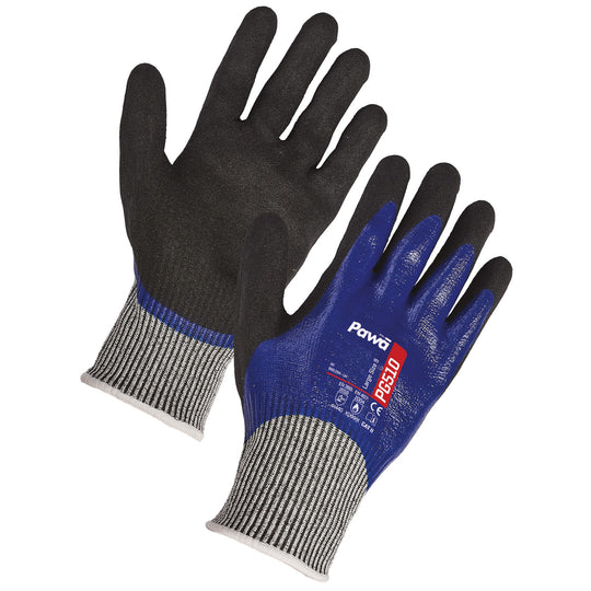 A Supertouch Pawa Pg510 Oil Resistant Anti Cut Glove shown from a clear angle.