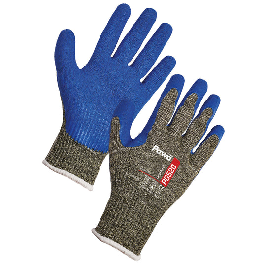 blue and grey Supertouch Pawa PG520 Gloves