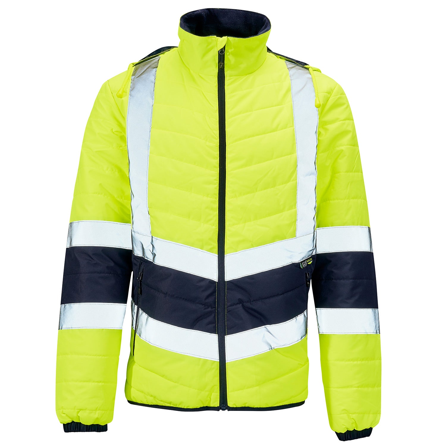 Supertouch Supertouch Hi Vis Yellow 2 Tone Puffer Jacket - H144